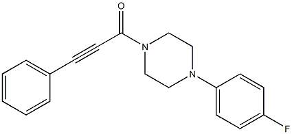 1-[4-(4-fluorophenyl)piperazin-1-yl]-3-phenylprop-2-yn-1-one Struktur