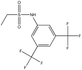 N-[3,5-bis(trifluoromethyl)phenyl]ethanesulfonamide Struktur