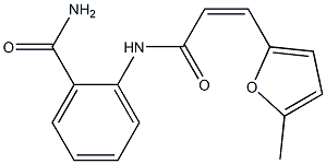 2-[[(Z)-3-(5-methylfuran-2-yl)prop-2-enoyl]amino]benzamide Struktur