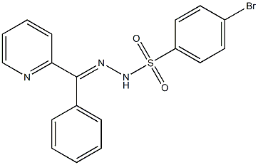 4-bromo-N-[(E)-[phenyl(pyridin-2-yl)methylidene]amino]benzenesulfonamide Struktur