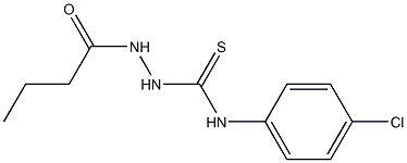 1-(butanoylamino)-3-(4-chlorophenyl)thiourea Struktur