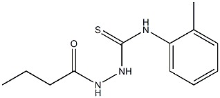 1-(butanoylamino)-3-(2-methylphenyl)thiourea Struktur