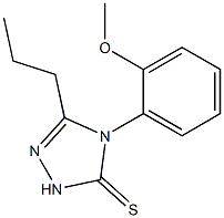 4-(2-methoxyphenyl)-3-propyl-1H-1,2,4-triazole-5-thione Struktur