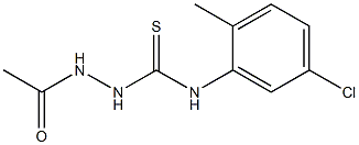 1-acetamido-3-(5-chloro-2-methylphenyl)thiourea Struktur