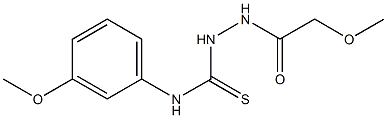 1-[(2-methoxyacetyl)amino]-3-(3-methoxyphenyl)thiourea Struktur