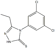 4-(3,5-dichlorophenyl)-3-ethyl-1H-1,2,4-triazole-5-thione Struktur