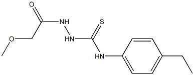 1-(4-ethylphenyl)-3-[(2-methoxyacetyl)amino]thiourea Struktur