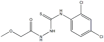 1-(2,4-dichlorophenyl)-3-[(2-methoxyacetyl)amino]thiourea Struktur