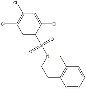 2-(2,4,5-trichlorophenyl)sulfonyl-3,4-dihydro-1H-isoquinoline Struktur