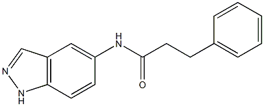 N-(1H-indazol-5-yl)-3-phenylpropanamide Struktur