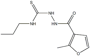 1-[(2-methylfuran-3-carbonyl)amino]-3-propylthiourea Struktur