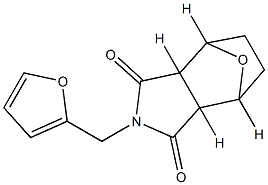 2-(furan-2-ylmethyl)-3a,4,5,6,7,7a-hexahydro-octahydro-1H-4,7-epoxyisoindole-1,3-dione Struktur