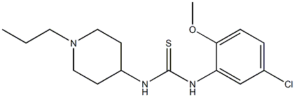 1-(5-chloro-2-methoxyphenyl)-3-(1-propylpiperidin-4-yl)thiourea Struktur