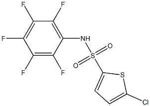 5-chloro-N-(2,3,4,5,6-pentafluorophenyl)thiophene-2-sulfonamide Struktur