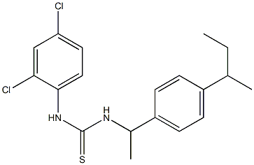 1-[1-(4-butan-2-ylphenyl)ethyl]-3-(2,4-dichlorophenyl)thiourea Struktur