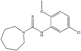 N-(5-chloro-2-methoxyphenyl)azepane-1-carbothioamide Struktur