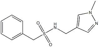 N-[(1-methylpyrazol-4-yl)methyl]-1-phenylmethanesulfonamide Struktur