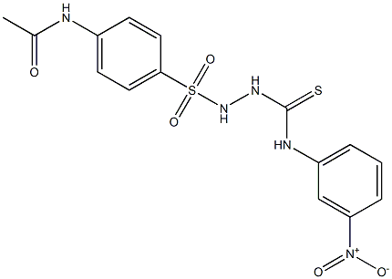 N-[4-[[(3-nitrophenyl)carbamothioylamino]sulfamoyl]phenyl]acetamide Struktur