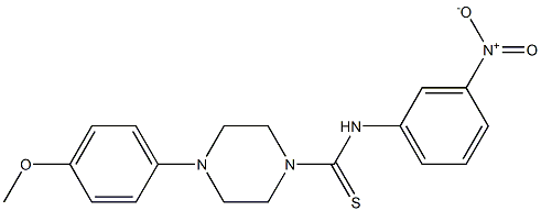 4-(4-methoxyphenyl)-N-(3-nitrophenyl)piperazine-1-carbothioamide Struktur