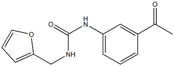 1-(3-acetylphenyl)-3-(furan-2-ylmethyl)urea Struktur