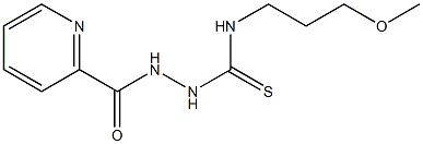 1-(3-methoxypropyl)-3-(pyridine-2-carbonylamino)thiourea Struktur