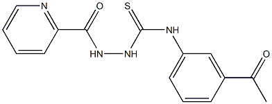 1-(3-acetylphenyl)-3-(pyridine-2-carbonylamino)thiourea Struktur