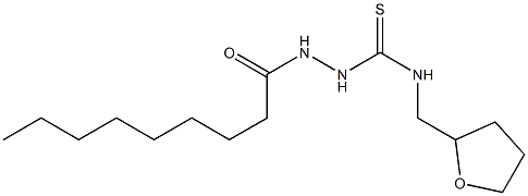 1-(nonanoylamino)-3-(oxolan-2-ylmethyl)thiourea Struktur