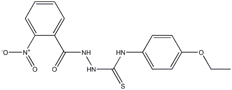 1-(4-ethoxyphenyl)-3-[(2-nitrobenzoyl)amino]thiourea Struktur