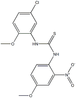 1-(5-chloro-2-methoxyphenyl)-3-(4-methoxy-2-nitrophenyl)thiourea Struktur