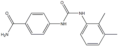 4-[(2,3-dimethylphenyl)carbamoylamino]benzamide Struktur