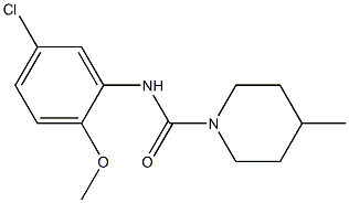 N-(5-chloro-2-methoxyphenyl)-4-methylpiperidine-1-carboxamide Struktur