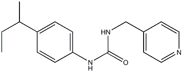 1-(4-butan-2-ylphenyl)-3-(pyridin-4-ylmethyl)urea Struktur