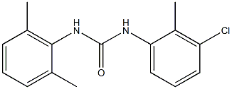 1-(3-chloro-2-methylphenyl)-3-(2,6-dimethylphenyl)urea Struktur