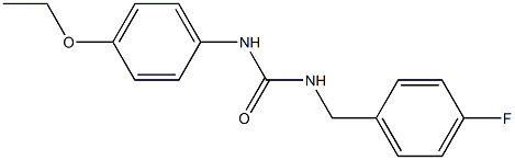 1-(4-ethoxyphenyl)-3-[(4-fluorophenyl)methyl]urea Struktur