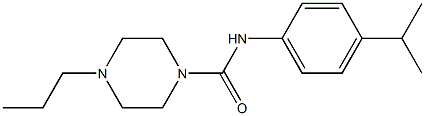 N-(4-propan-2-ylphenyl)-4-propylpiperazine-1-carboxamide Struktur