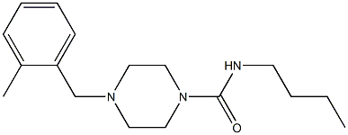 N-butyl-4-[(2-methylphenyl)methyl]piperazine-1-carboxamide Struktur