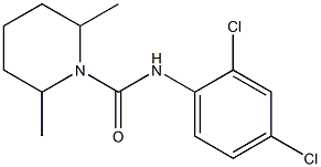 N-(2,4-dichlorophenyl)-2,6-dimethylpiperidine-1-carboxamide Struktur