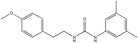 1-(3,5-dimethylphenyl)-3-[2-(4-methoxyphenyl)ethyl]urea Struktur