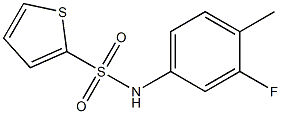 N-(3-fluoro-4-methylphenyl)thiophene-2-sulfonamide Struktur