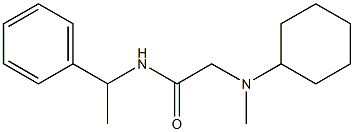 2-[cyclohexyl(methyl)amino]-N-(1-phenylethyl)acetamide Struktur