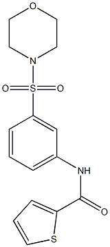 N-(3-morpholin-4-ylsulfonylphenyl)thiophene-2-carboxamide Struktur