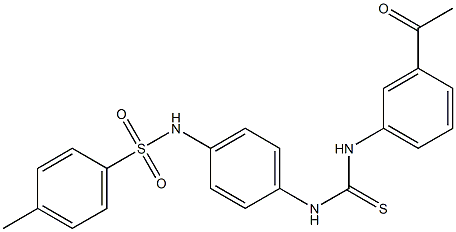 1-(3-acetylphenyl)-3-[4-[(4-methylphenyl)sulfonylamino]phenyl]thiourea Struktur