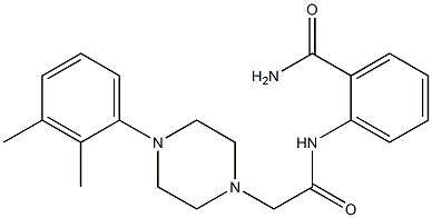 2-[[2-[4-(2,3-dimethylphenyl)piperazin-1-yl]acetyl]amino]benzamide Struktur