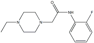 2-(4-ethylpiperazin-1-yl)-N-(2-fluorophenyl)acetamide Struktur