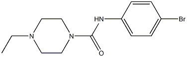 N-(4-bromophenyl)-4-ethylpiperazine-1-carboxamide Struktur