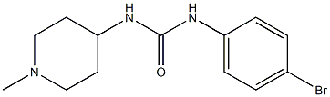 1-(4-bromophenyl)-3-(1-methylpiperidin-4-yl)urea Struktur