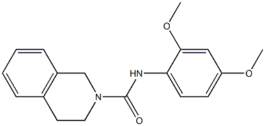 N-(2,4-dimethoxyphenyl)-3,4-dihydro-1H-isoquinoline-2-carboxamide Struktur