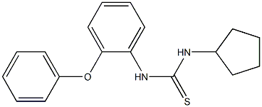 1-cyclopentyl-3-(2-phenoxyphenyl)thiourea Struktur