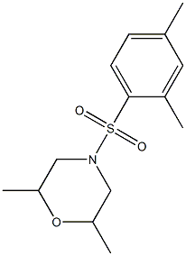 4-(2,4-dimethylphenyl)sulfonyl-2,6-dimethylmorpholine Struktur