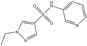 1-ethyl-N-pyridin-3-ylpyrazole-4-sulfonamide Struktur